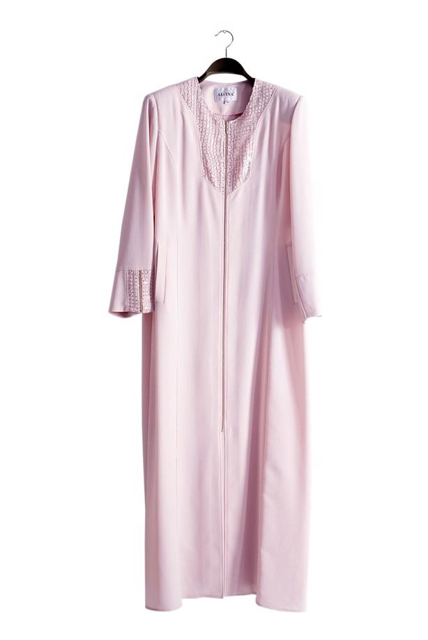 Vêtements hijab POUDRE T 1530 Sheraton Tesettür Pardesü-Alv Fashion - TRENDTESETTÜR