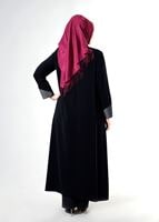 Vêtements hijab BLEU MARINE T 1588 Farah Tesettür Pardesü-Alv Fashion