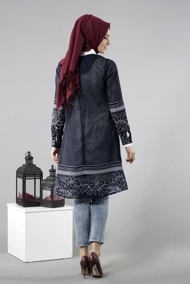 Vêtements hijab  T 6146 Porto File Tunik - TRENDTESETTÜR