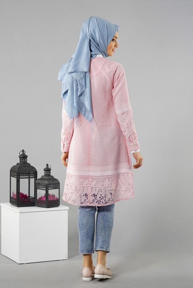 Vêtements hijab  T 6146 Porto File Tunik - TRENDTESETTÜR