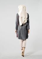 Vêtements hijab KAKI T 1099 PüsQül Gökkuşağı Tunik