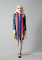 Hijab clothing NAVY BLUE T 1099 PüsQül Gökkuşağı Tunik