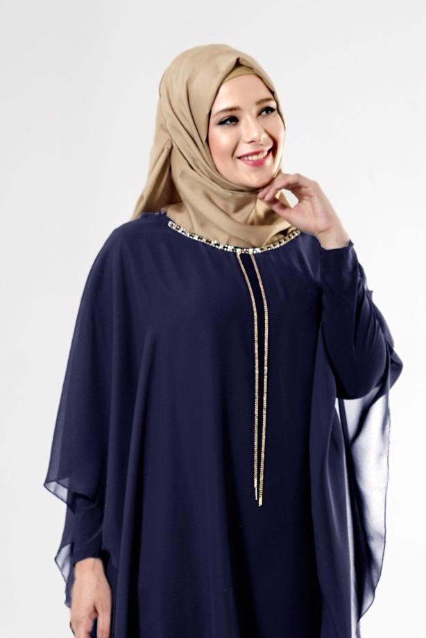 Vêtements hijab  T 0101  S-VUP Yaka Detaylı Tunik - TRENDTESETTÜR