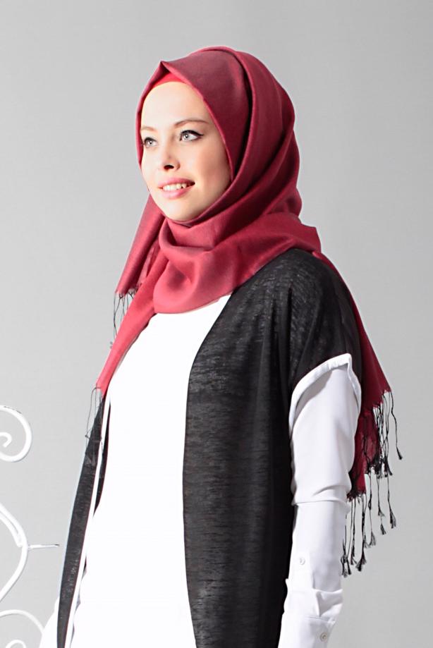 Vêtements hijab  T 1675 S-VUP Dijital Baskılı Desenli Hırka - TRENDTESETTÜR