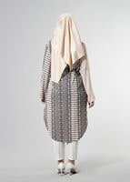 Hijab clothing POWDER T 3790 S_VUP  Etnik Desenli Kuşaklı Ceket