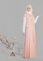 Tesettür giyim PUDRA T 3083E Mini Burble 3Lü Etk.Tkm-Alv Fashion