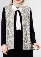 Tesettür giyim SİYAH T 3101E Brode 3lü Etk. Tesettür Tkm-Alv Fashion