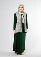 Tesettür giyim YEŞİL T 3101E Brode 3lü Etk. Tesettür Tkm-Alv Fashion