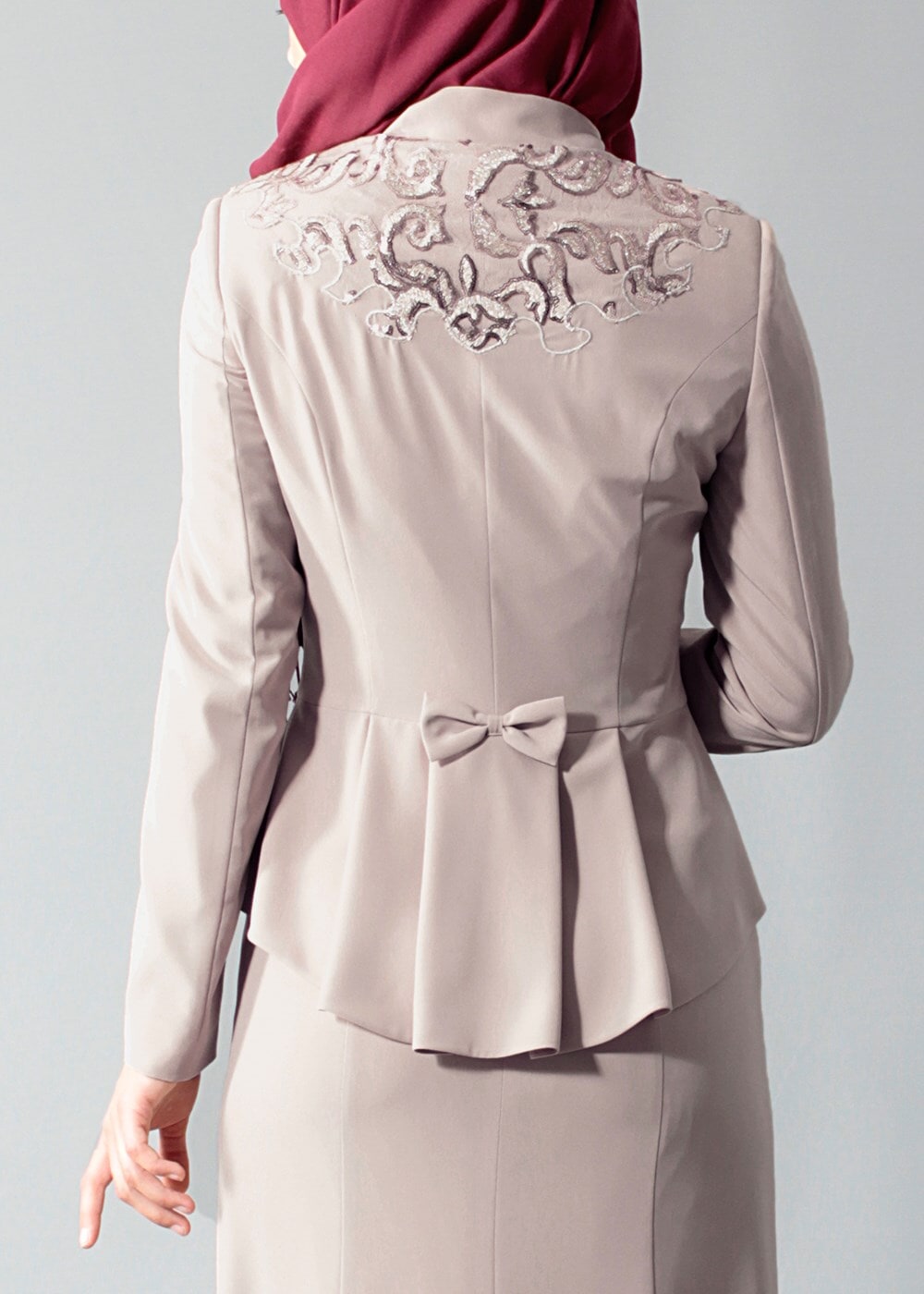 Tesettür giyim BEJ T 3131E Mini Burble Tesettür Etk.Tkm-Alv Fashion