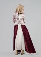 Tesettür giyim BORDO T 3095 Jakar 2&prime;li Elb.Tkm.-Alv Fashion