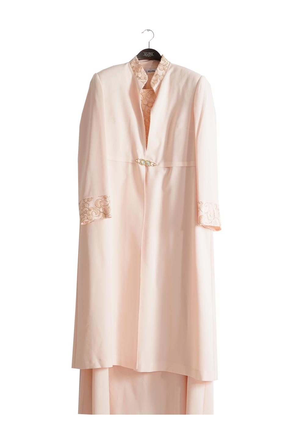 Vêtements hijab POUDRE COSTUME DETAIL GUIPURE 3096