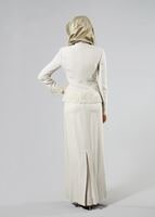 Hijab clothing BEIGE T 3121 Jakar 2Li Tesettür Elb.Tkm-Alv Fashion