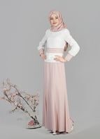 Tesettür giyim KREM T 3138E Farah 2li Tesettür Etk.Tkm-Alv Fashion