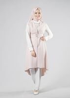 Tesettür giyim PUDRA T 3103P Jakar Tesettür Pnt Tkm-Alv fashion