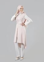 Tesettür giyim PUDRA T 3103P Jakar Tesettür Pnt Tkm-Alv fashion