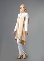 Tesettür giyim PUDRA T 3120 Jakar Tesettür Pnt Tkm-Alv Fashion