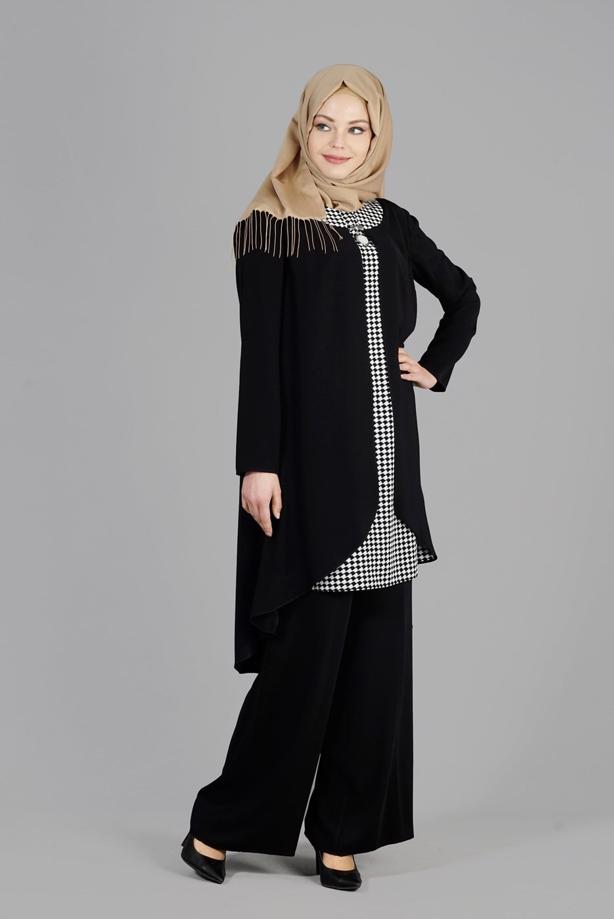 Vêtements hijab  T 3124P Como Emp.Tesettür  2Lİ Pnt.Tkm-Alv Fashion - TRENDTESETTÜR