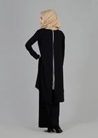 Hijab clothing BLACK T 3124P Como Emp.Tesettür  2Lİ Pnt.Tkm-Alv Fashion