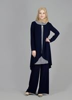 Tesettür giyim LACİVERT T 3124P Como Emp.Tesettür  2Lİ Pnt.Tkm-Alv Fashion