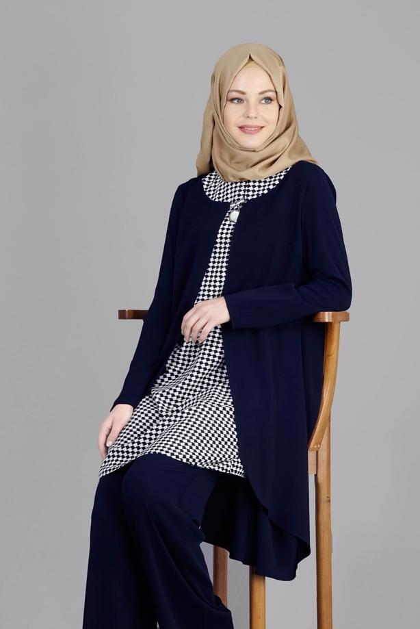Hijab-Kleidung  T 3124P Como Emp.Tesettür  2Lİ Pnt.Tkm-Alv Fashion - TRENDTESETTÜR