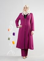 Tesettür giyim FUŞYA T 3129P Farah Tesettür Pnt Tkm-Alv Fashion