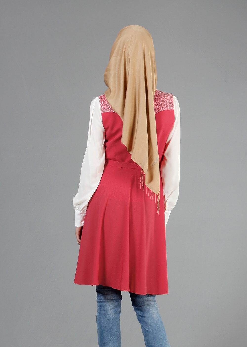 Tesettür giyim MERCAN T 4723 Sheraton Tesettür Tunik-Alv Fashion