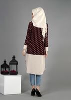Tesettür giyim SİYAH T 4776 Emp.Crep Tesettür Tunik-Alv Fashion