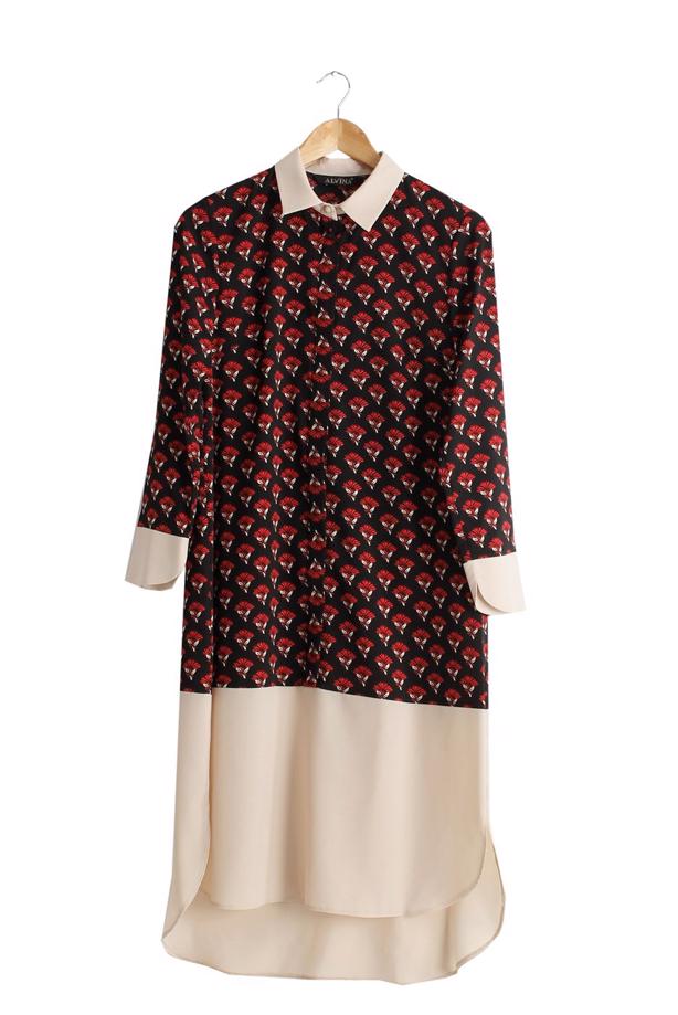 Hijab-Kleidung  T 4776 Emp.Crep Tesettür Tunik-Alv Fashion - TRENDTESETTÜR