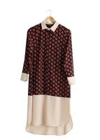 Tesettür giyim SİYAH T 4776 Emp.Crep Tesettür Tunik-Alv Fashion