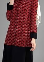 Tesettür giyim BORDO T 4776 Emp.Crep Tesettür Tunik-Alv Fashion