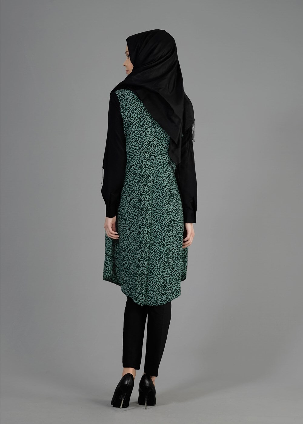 Tesettür giyim YEŞİL T 4813 Pegasus Tesettür Tunik-Alv Fashion