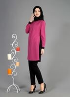 Tesettür giyim FUŞYA T 4836 Almeda Tesettür Tunik-Alv Fashion