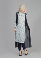 Tesettür giyim MAVİ T 4957 Verso 2li Tesettür Tunik-Alv Fashion