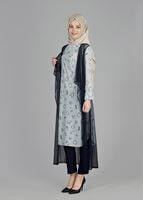 Tesettür giyim MAVİ T 4957 Verso 2li Tesettür Tunik-Alv Fashion