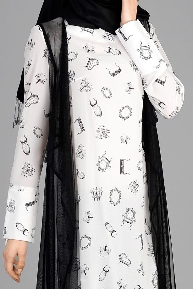 Vêtements hijab  T 4957 Verso 2li Tesettür Tunik-Alv Fashion - TRENDTESETTÜR