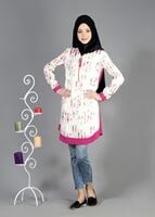 Tesettür giyim FUŞYA T 4958 Yakma Tesettür Tunik-Alv Fashion