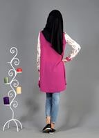 Tesettür giyim FUŞYA T 4958 Yakma Tesettür Tunik-Alv Fashion