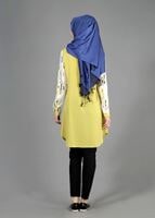 Tesettür giyim YEŞİL T 4958 Yakma Tesettür Tunik-Alv Fashion