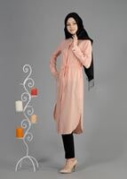 Tesettür giyim PUDRA T 4966 Lesa Tesettür Tunik-Alv Fashion