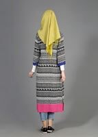 Tesettür giyim SİYAH T 4877-1 Burble Crep 2Li Tesettür Tunik-Alv Fashion