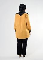 Tesettür giyim TURUNCU T 2483 Eliz Tesettür Tunik-Alv Fashion