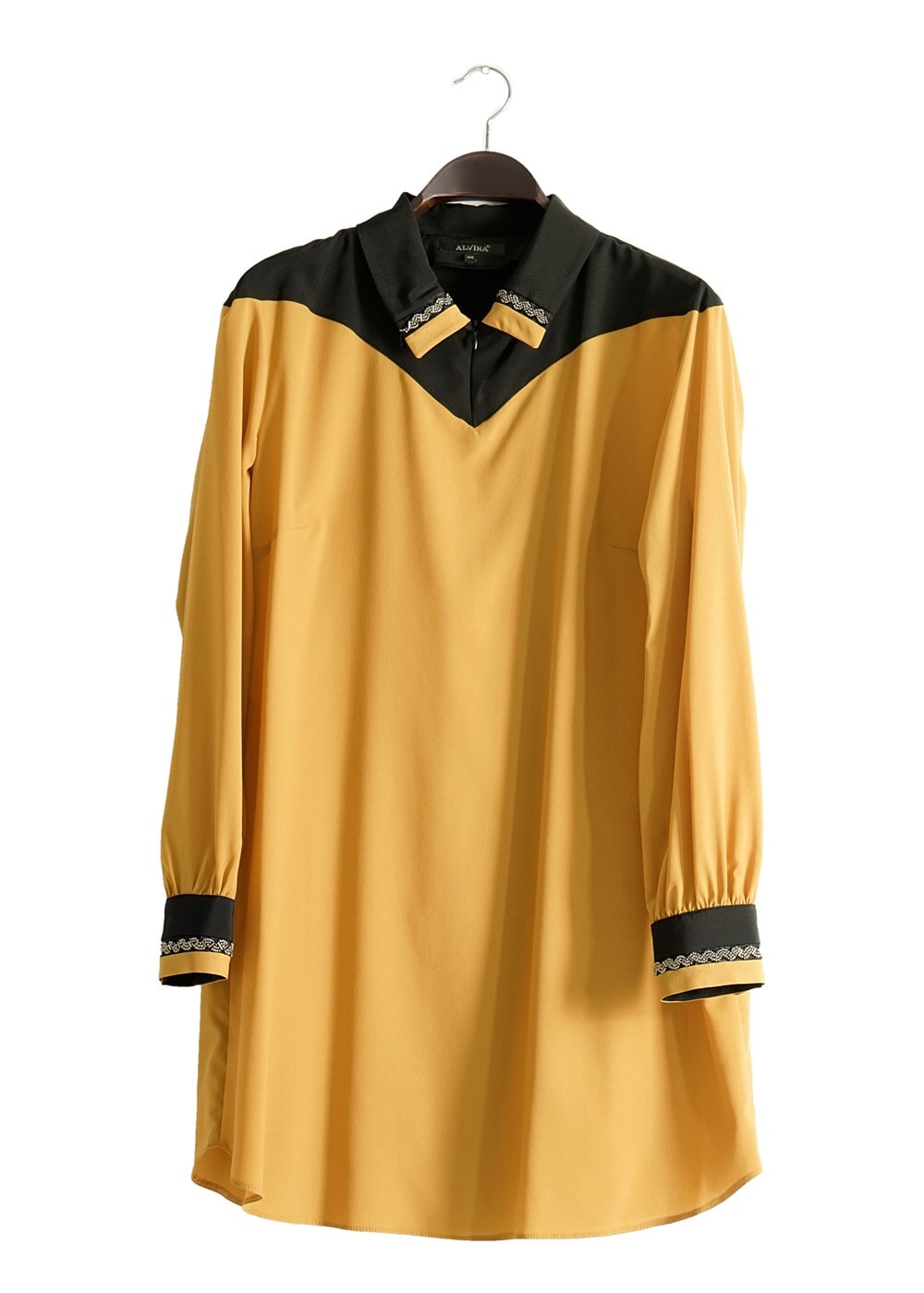 Tesettür giyim TURUNCU T 2483 Eliz Tesettür Tunik-Alv Fashion