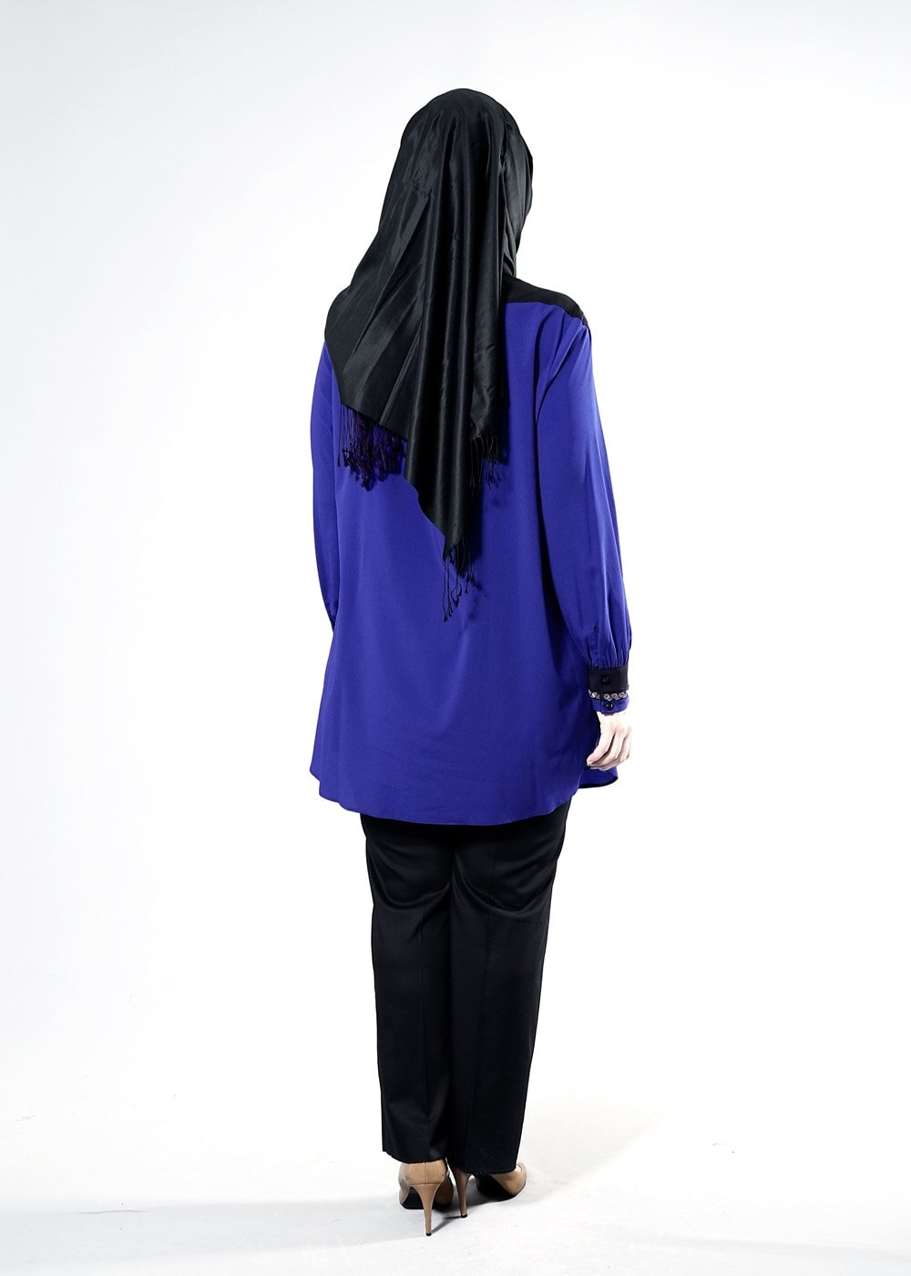 Tesettür giyim LACİVERT T 2483 Eliz Tesettür Tunik-Alv Fashion