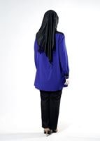 Tesettür giyim LACİVERT T 2483 Eliz Tesettür Tunik-Alv Fashion