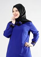 Tesettür giyim LACİVERT T 2483 Eliz Tesettür Tunik-Alv Fashion