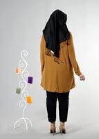 Tesettür giyim TURUNCU T 2486 Gino Tesettür Tunik-Alv Fashion