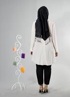 Tesettür giyim BEJ T 2486 Gino Tesettür Tunik-Alv Fashion