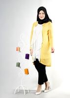 Tesettür giyim SARI T 2514 Evin 2Li Tesettür Tunik-Alv Fashion
