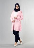 Hijab clothing POWDER T 2516 Port  Crep  Düz Tesettür Ceket-Alv Fashion