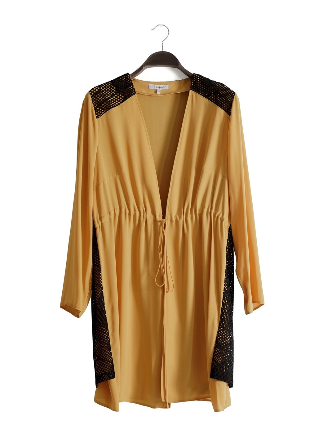 Hijab clothing ORANGE T 2516 Port  Crep  Düz Tesettür Ceket-Alv Fashion